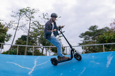 JOYOR electric scooters riding on road scenes